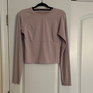 HALARA Long Sleeve Top in Soft Mauve